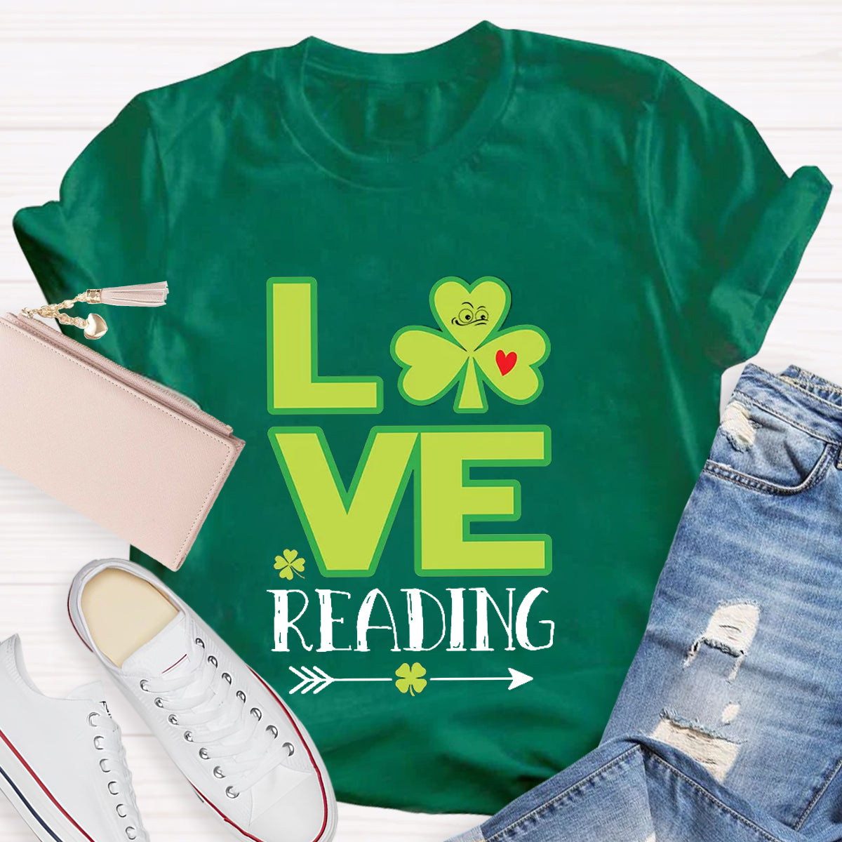 Love Reading Funny St Patricks Day T-Shirt