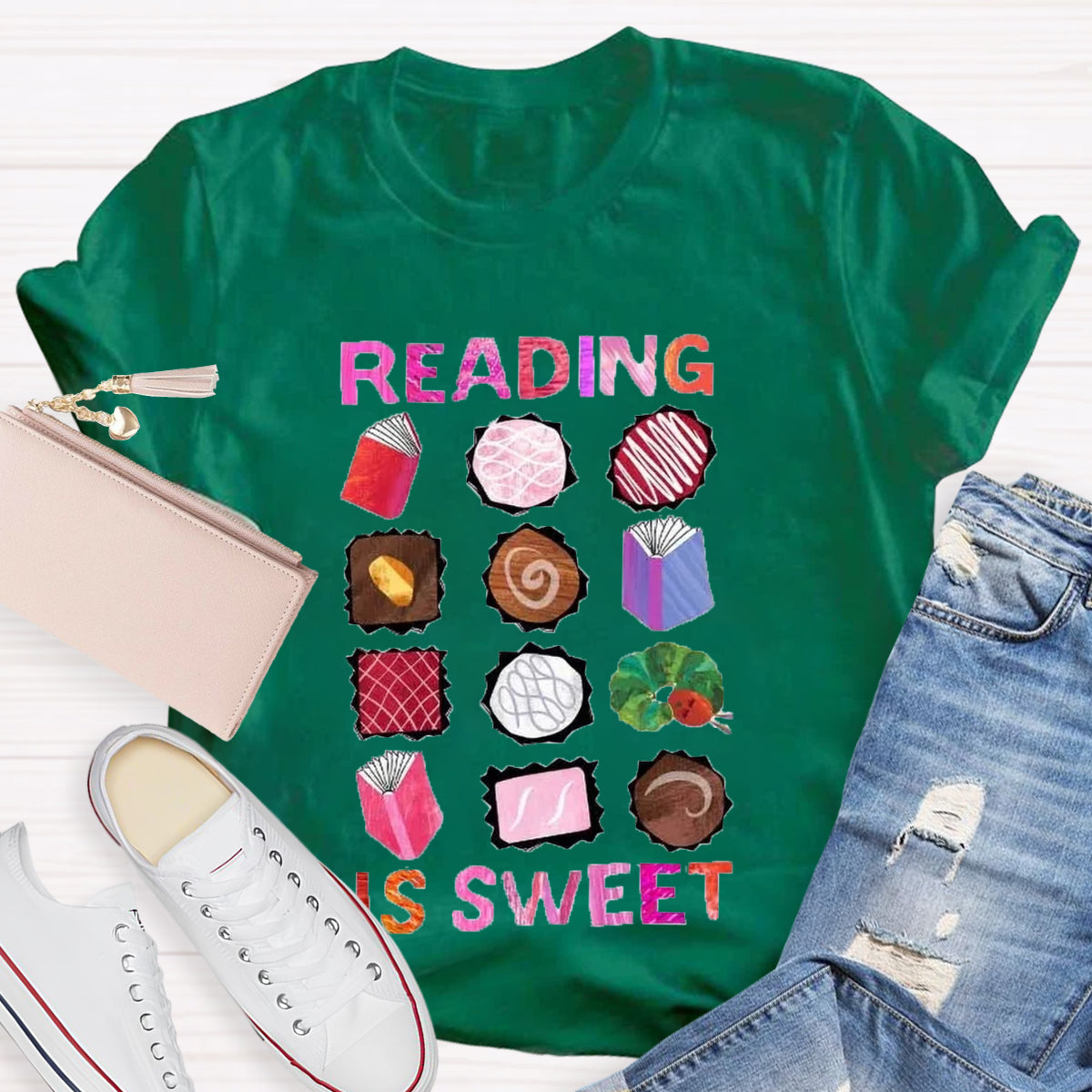 Reading Is Sweet Teacher T-Shirt