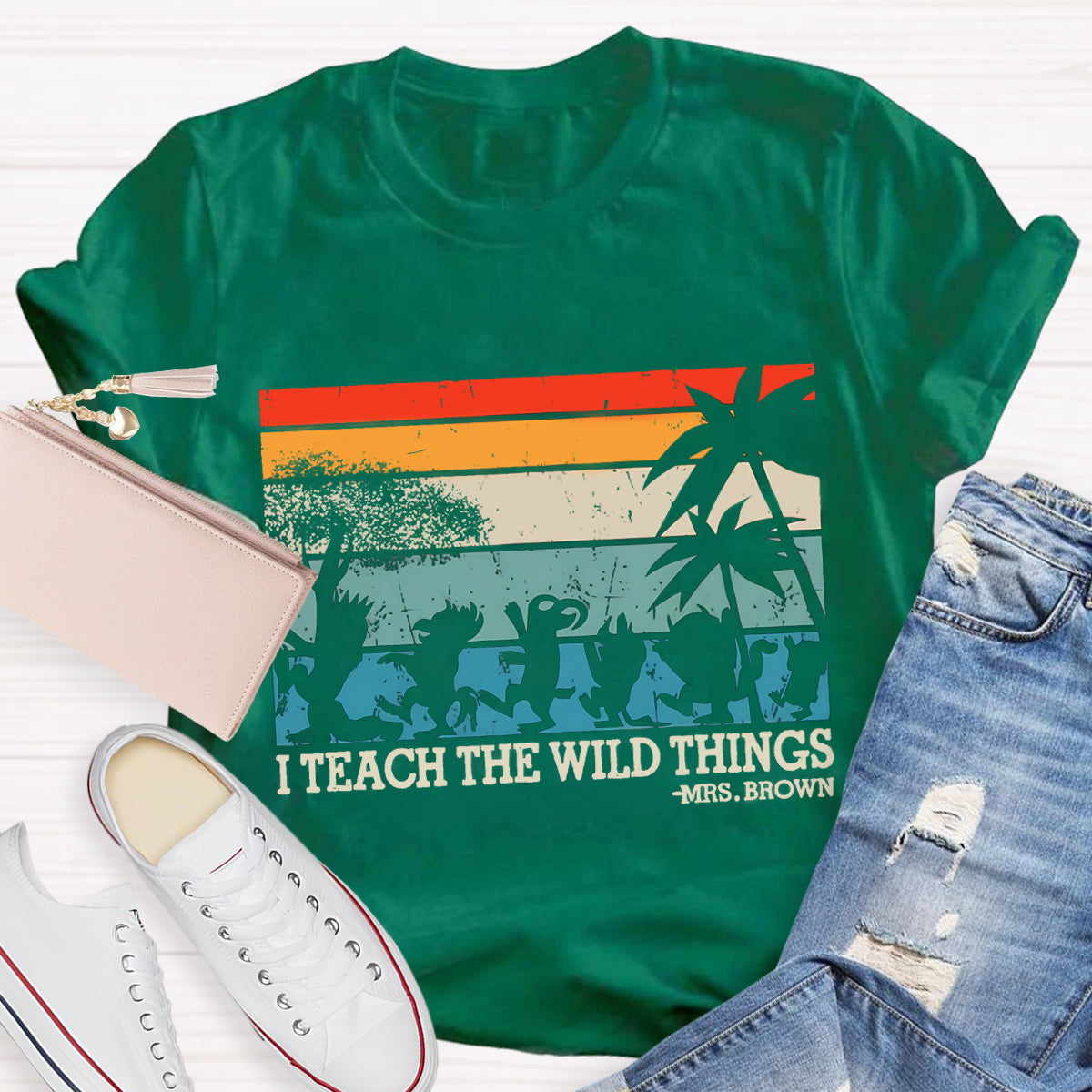 Personalized Name I Teach The Wild Things T-Shirt