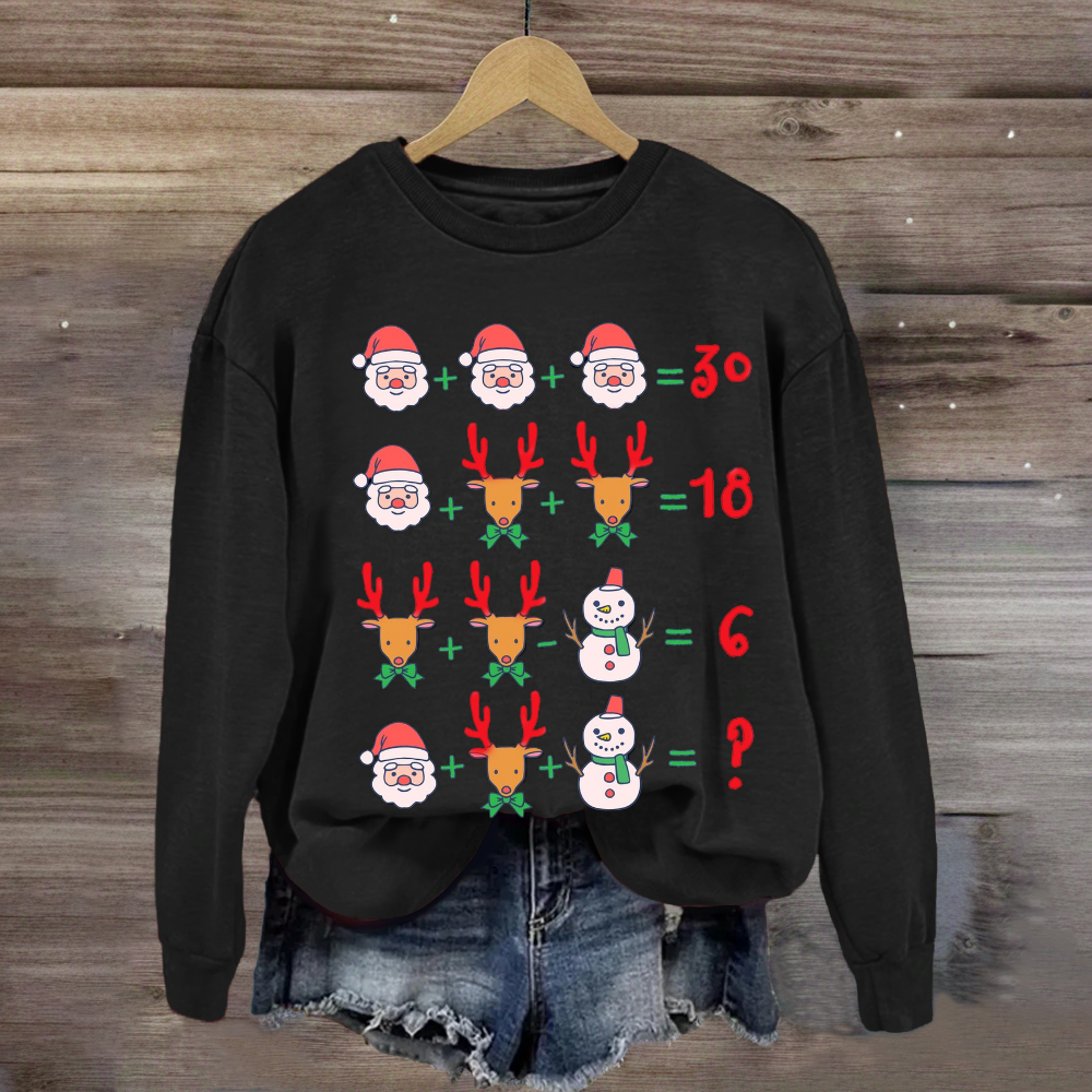 Christmas Funny Math Teacher Sweatshirt