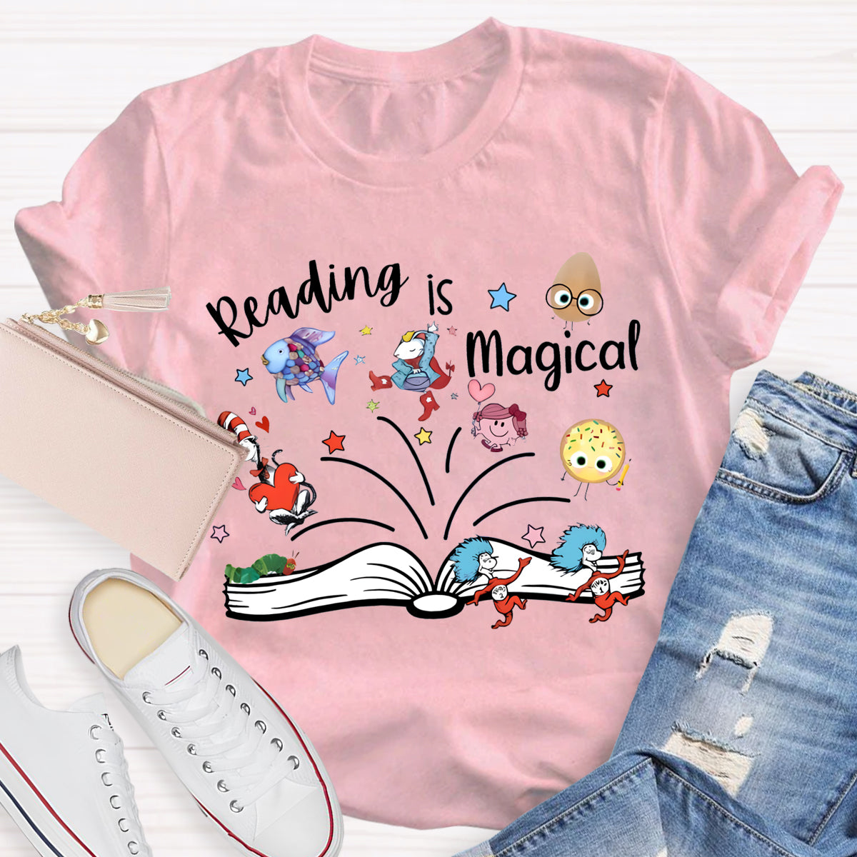 Reading Is Magical Children's Books Teacher T-Shirt