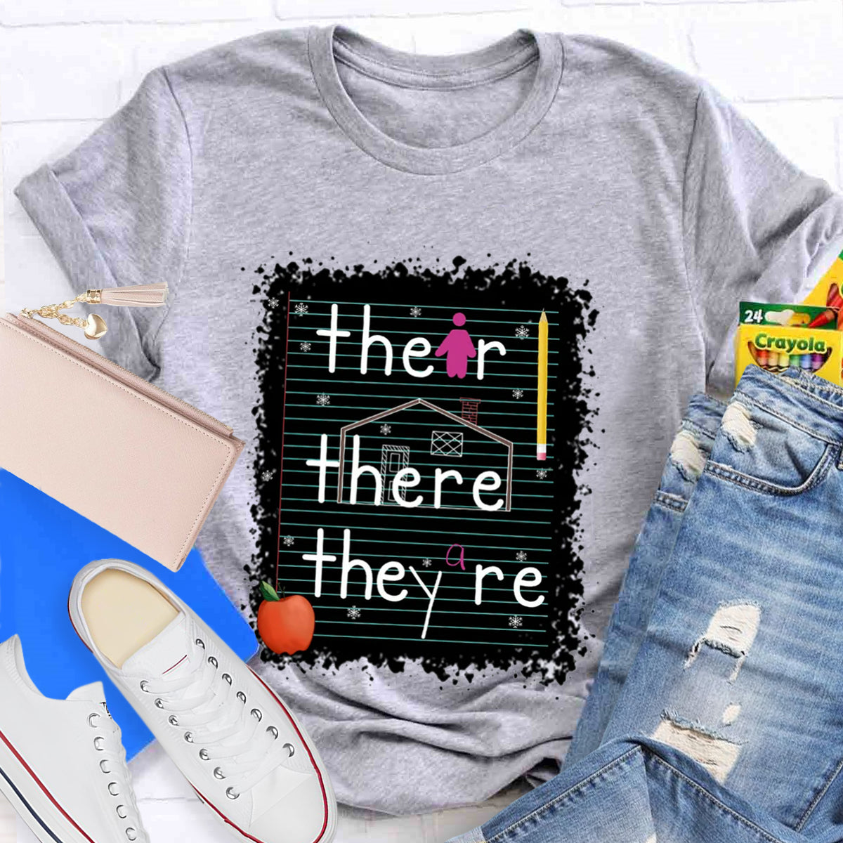 Their There They Are Teacher T-Shirt