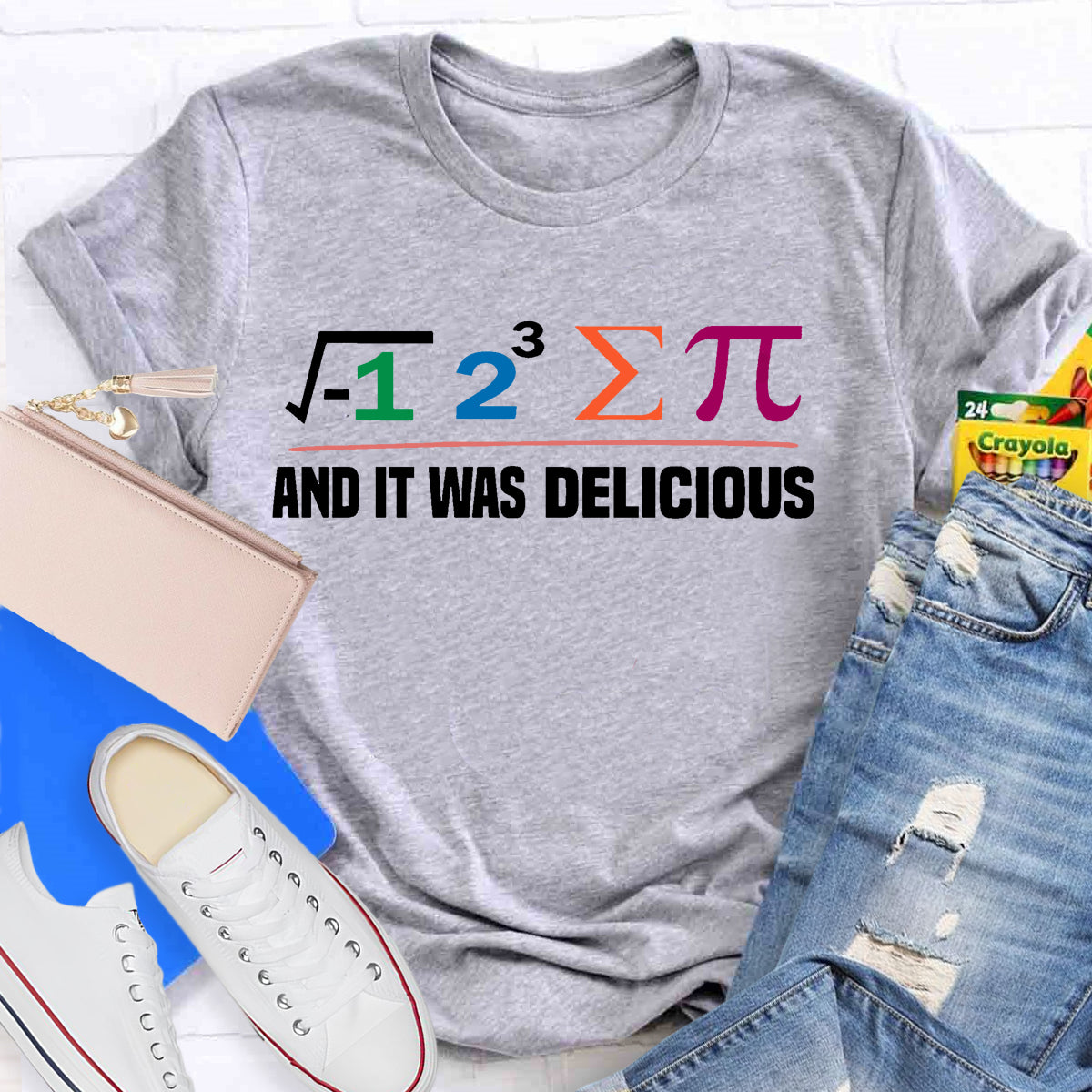 I Ate Some Pie And It Was Delicious Funny Math T-Shirt