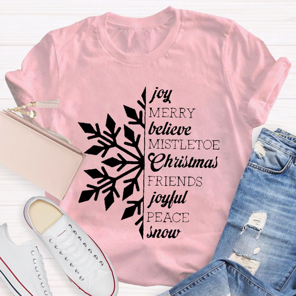 Merry Christmas Snowflake T-Shirt