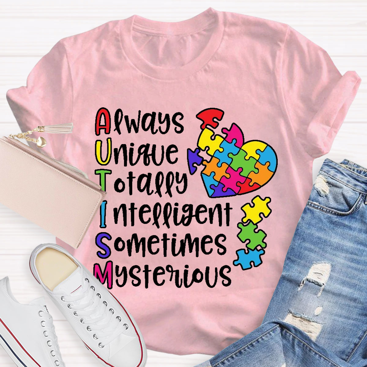 Autism Always Unique Totally Interesting Sometimes Mysterious T-Shirt