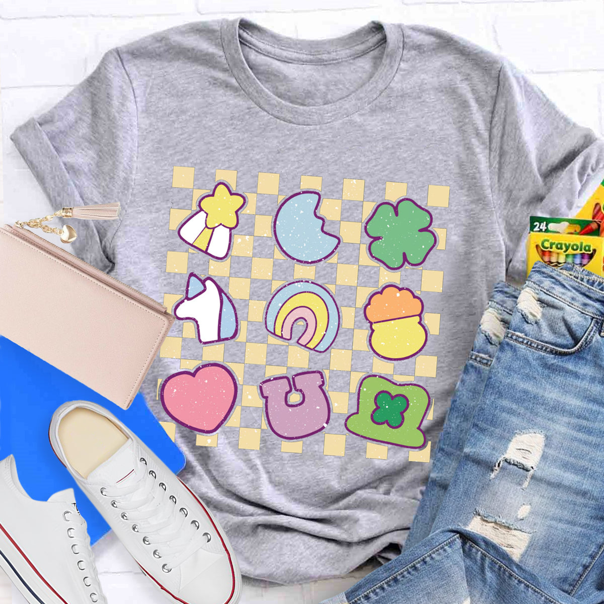 Checkered Lucky Charms T-Shirt