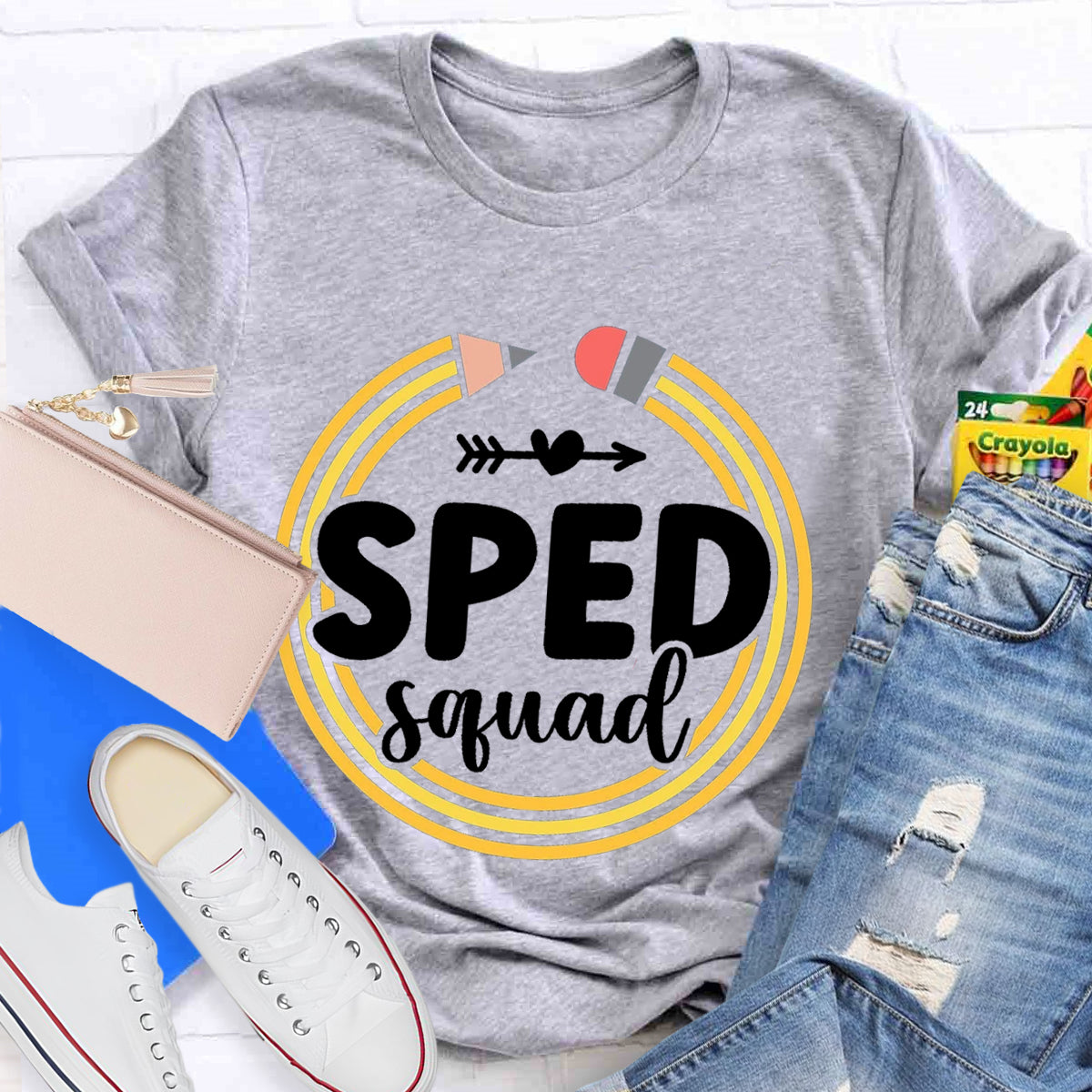 Sped Squad Pencil Teacher T-Shirt