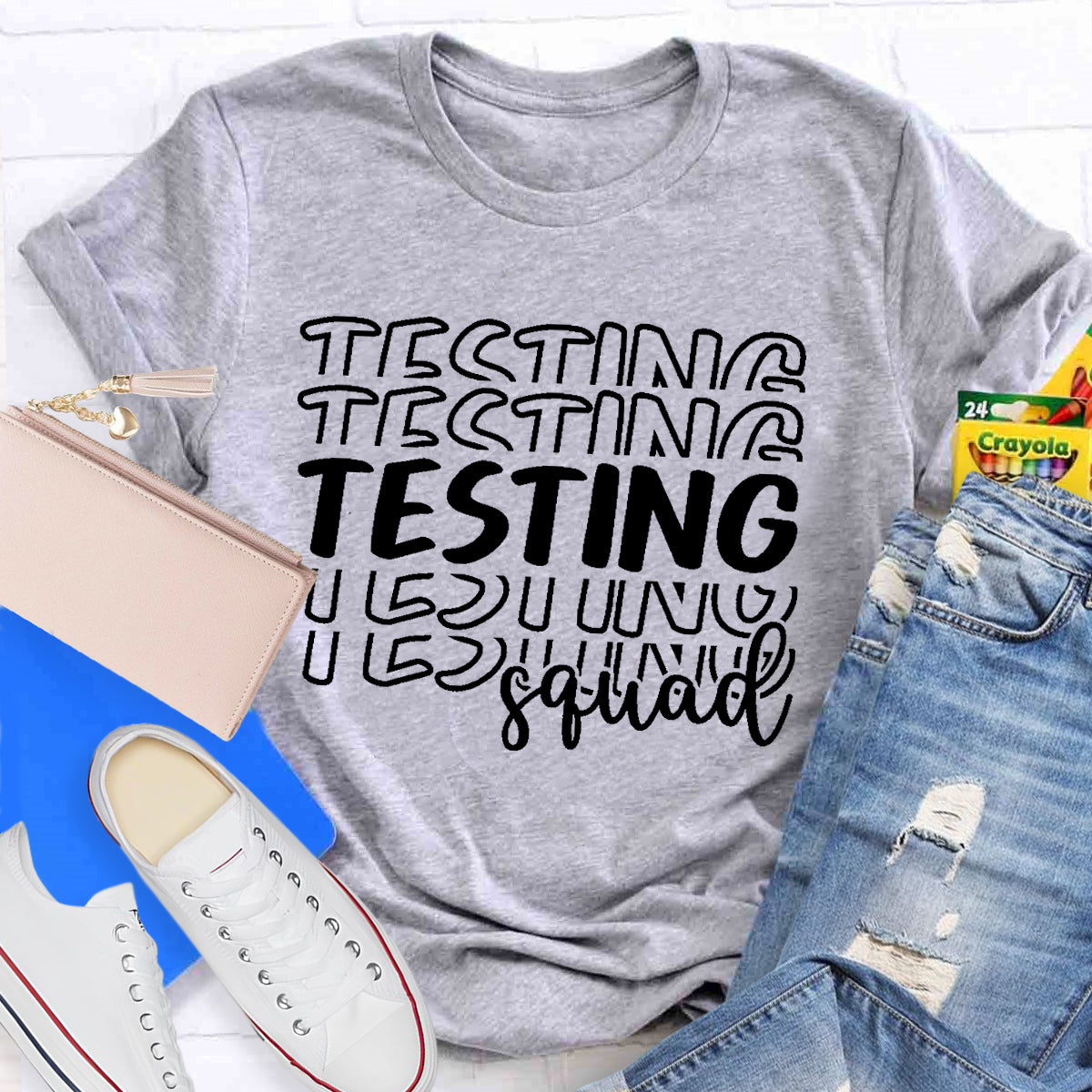 Testing Squad Teacher T-Shirt