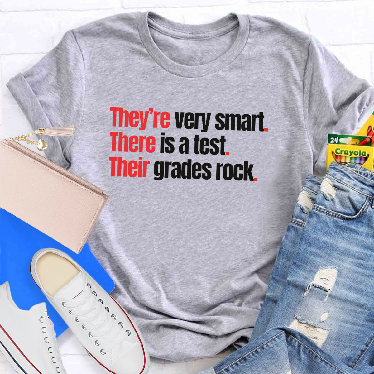 They're Very Smart There Is A Test Their Grades Rock T-Shirt