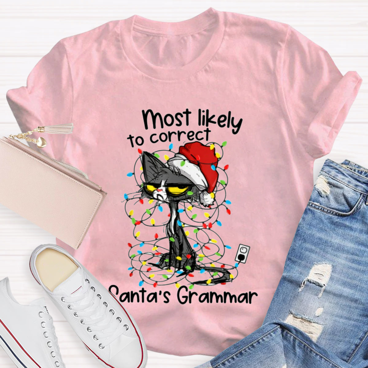 Most Likely To Correct Santa's Grammar T-Shirt