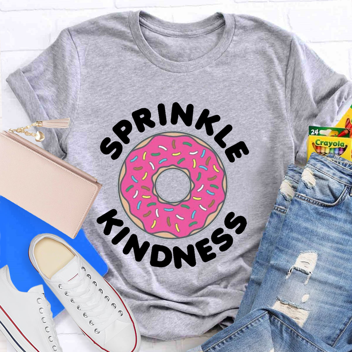 Sprinkle Kindness Funny Cute Donut T-Shirt