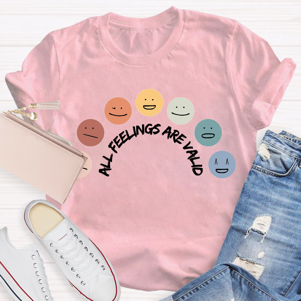 All Feelings Are Okay Teacher T-Shirt