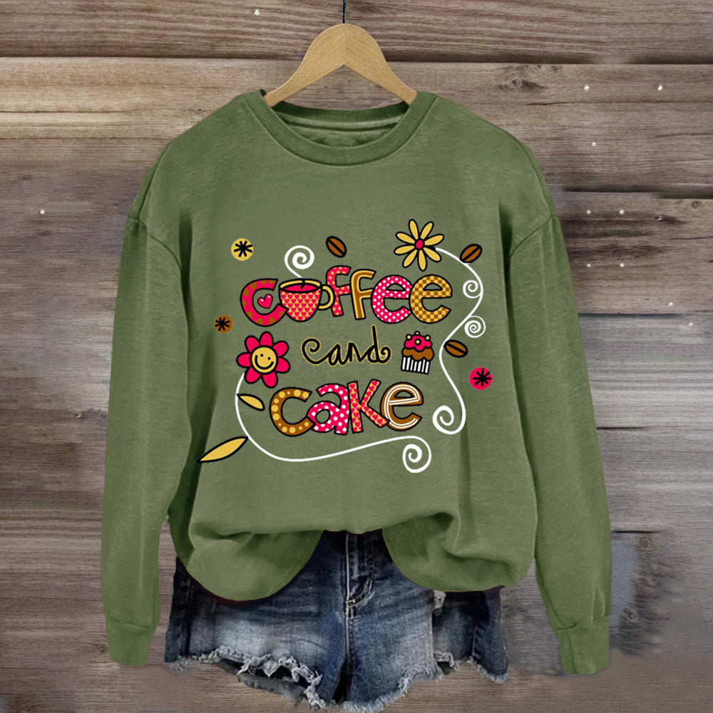 Coffee And Cake Happy Holiday Sweatshirt