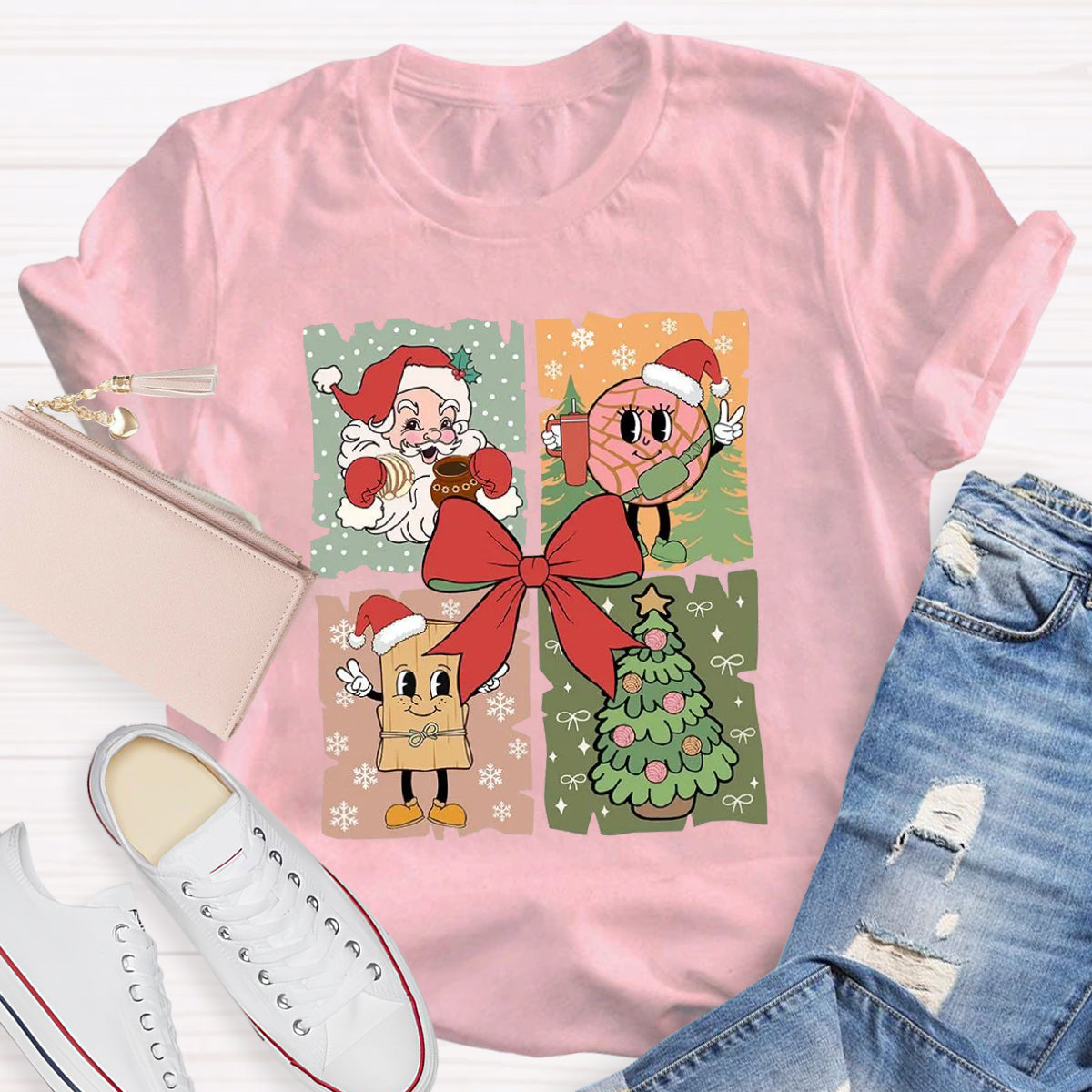 Santa Claus Christmas tree T-Shirt