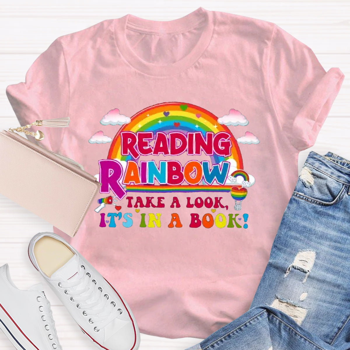 Reading Rainbow Take A Look Teacher T-Shirt