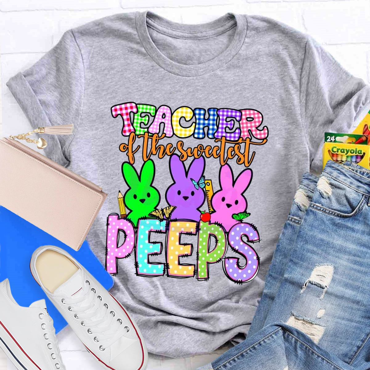 Teacher Of The Sweetest Peeps Teacher T-Shirt