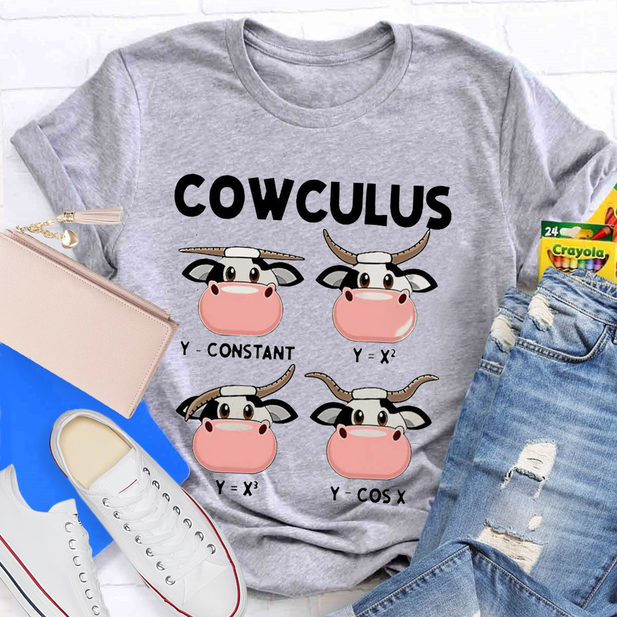 Cowculus  Math Teacher T-Shirt