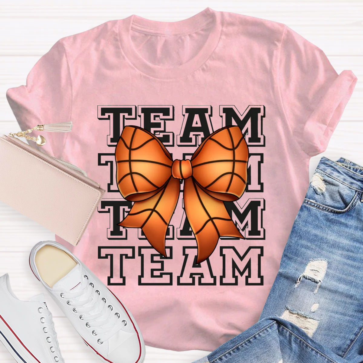 Game Day Team Bow Teacher T-Shirt