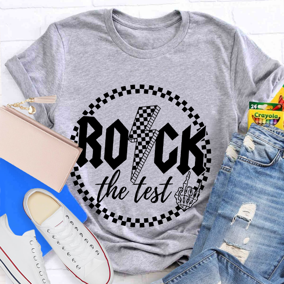 Rock The Test Teacher T-Shirt