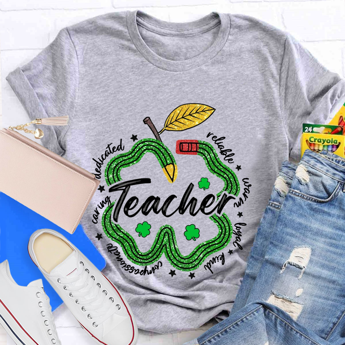 Pencil Teacher St. Patrick's Day T-Shirt