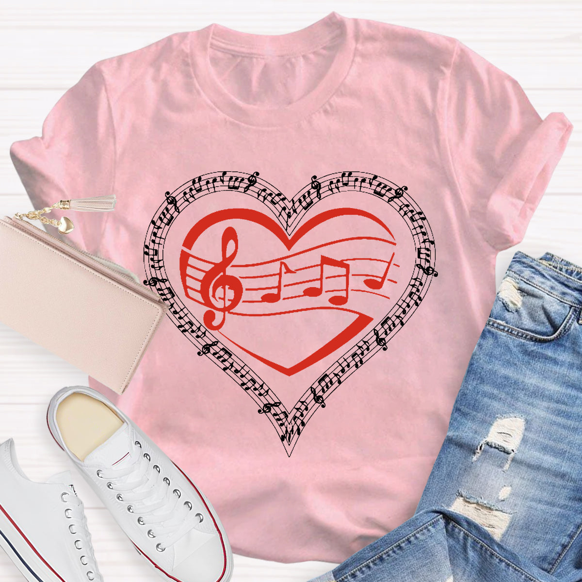 Musical Heart Teacher T-Shirt