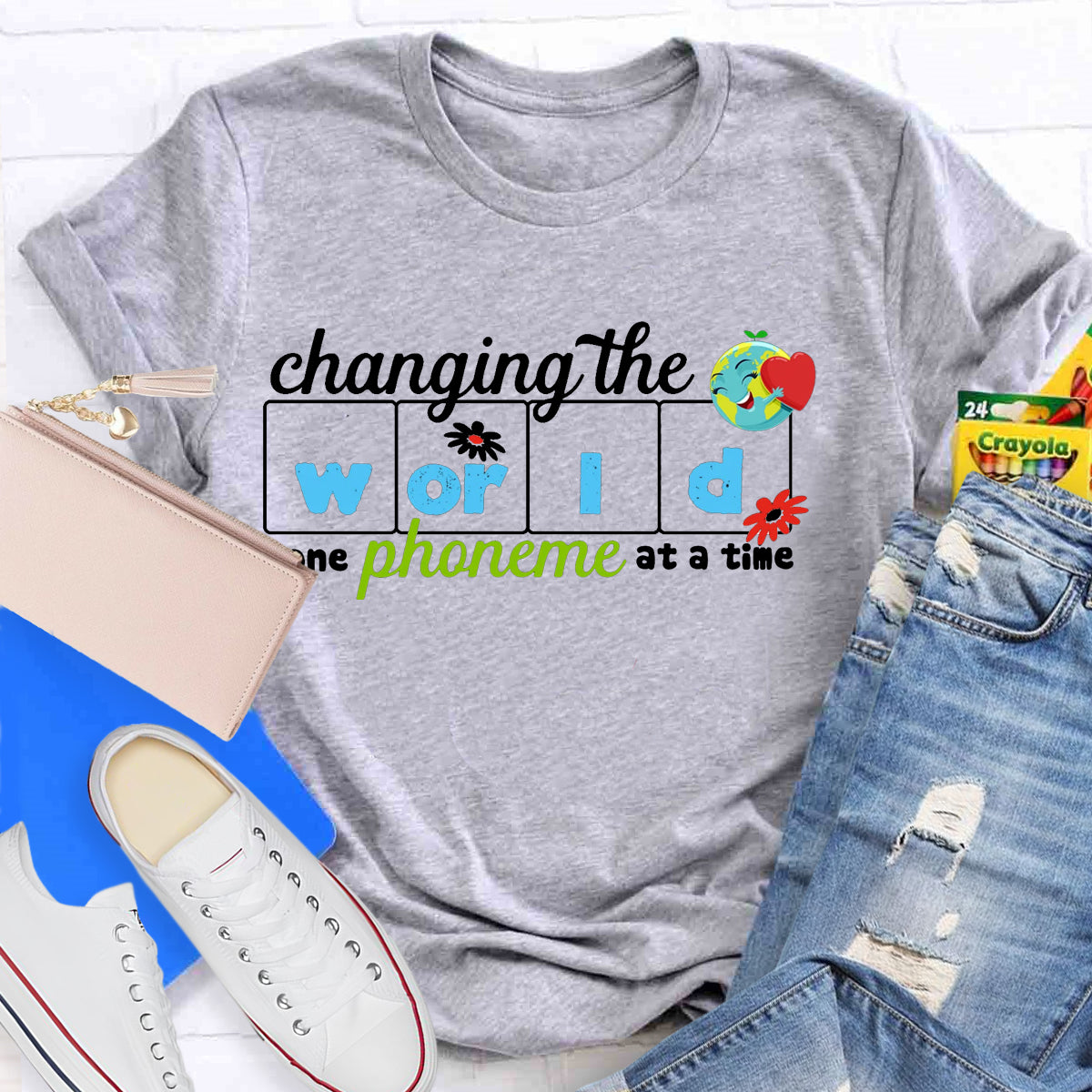 Changing The World One Phoneme At A Time Reading T-Shirt