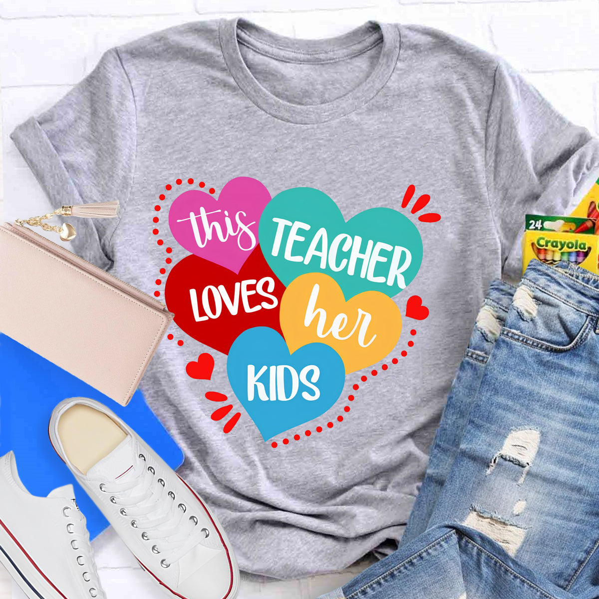 This Teacher Loves Her Kids Teacher T-Shirt