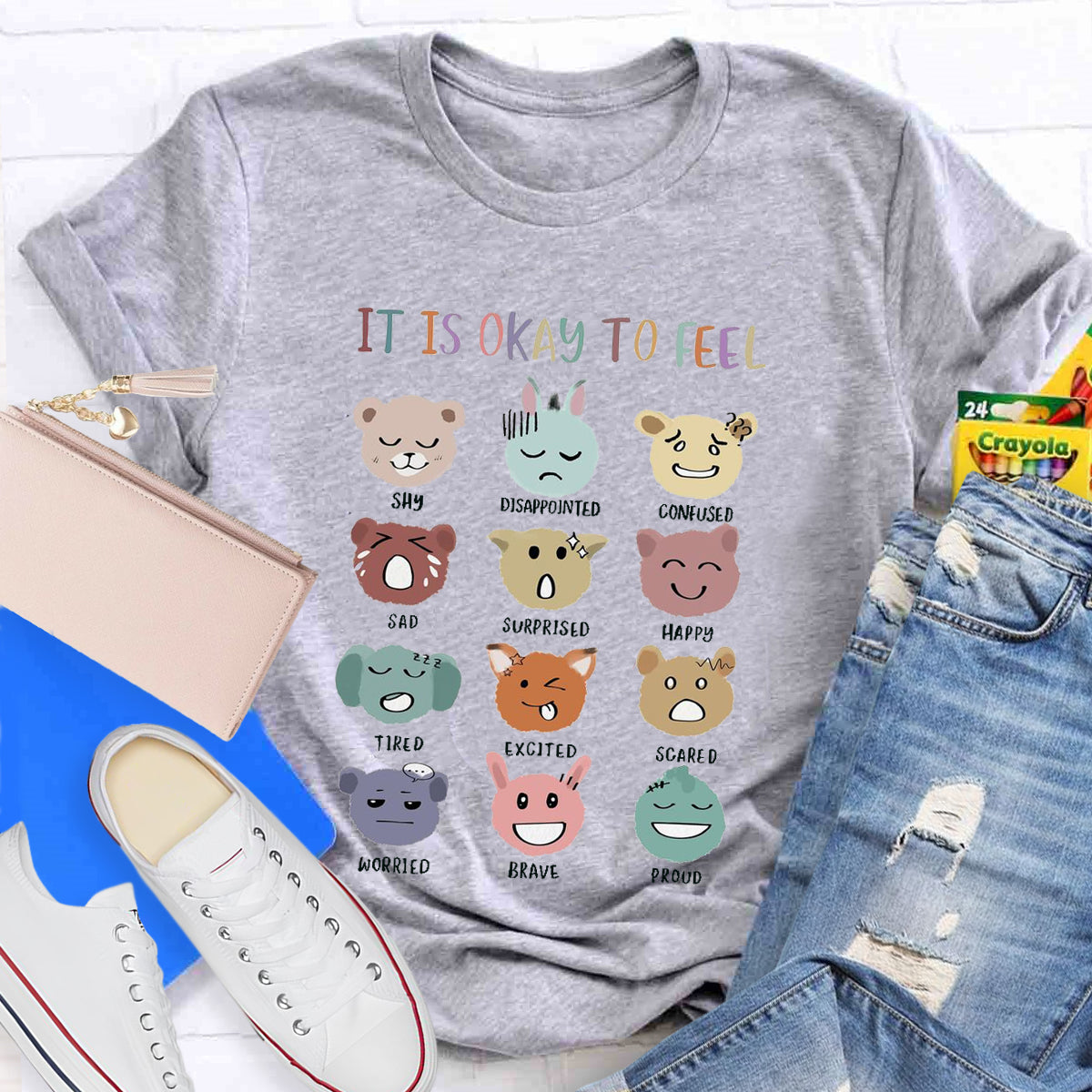 It is Okay Feel All Emotions T-Shirt