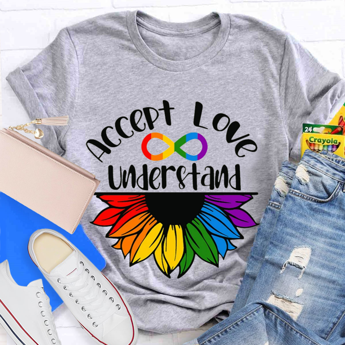 Accept Love Understand Sunflower T-Shirt