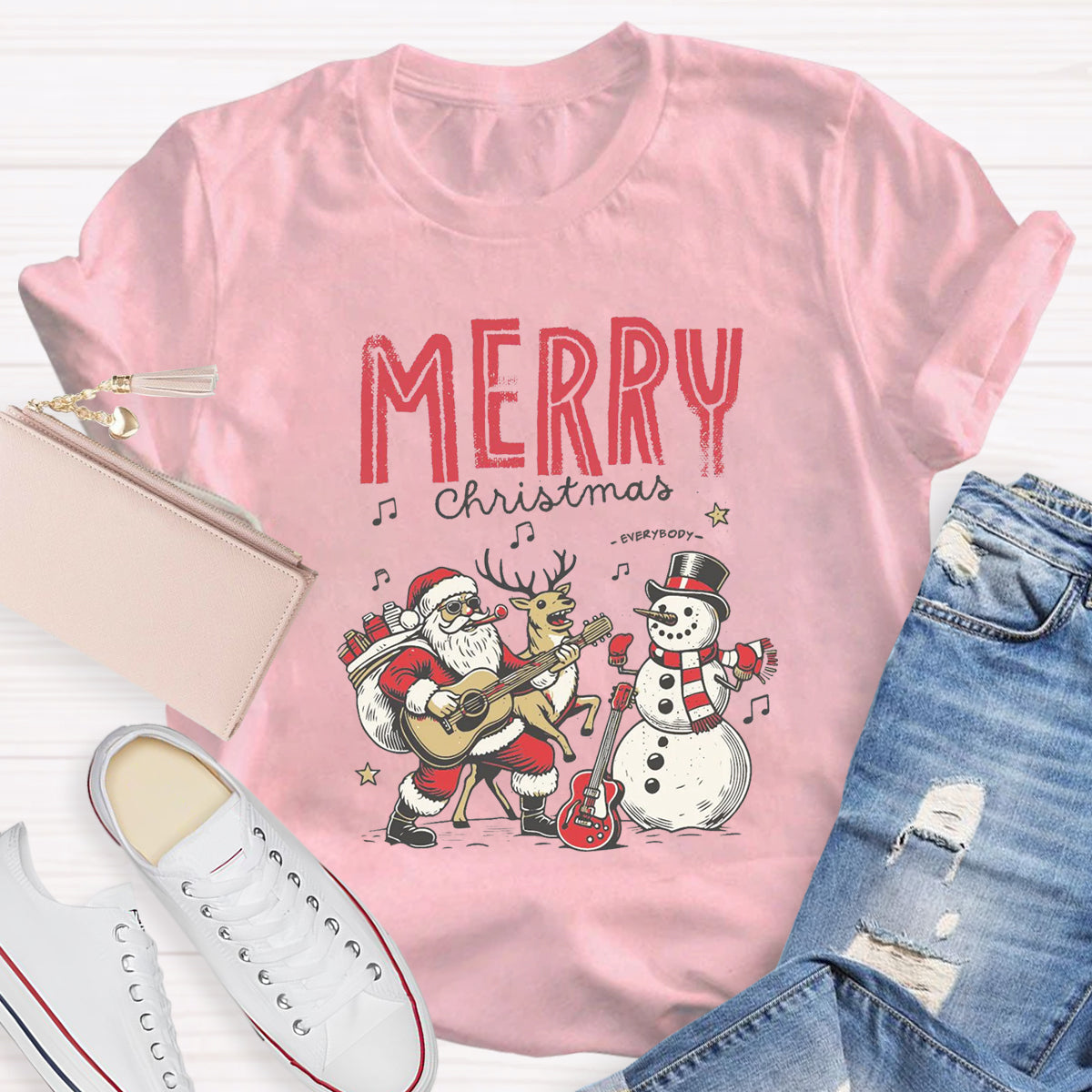 Merry Christmas Music Teacher T-Shirt