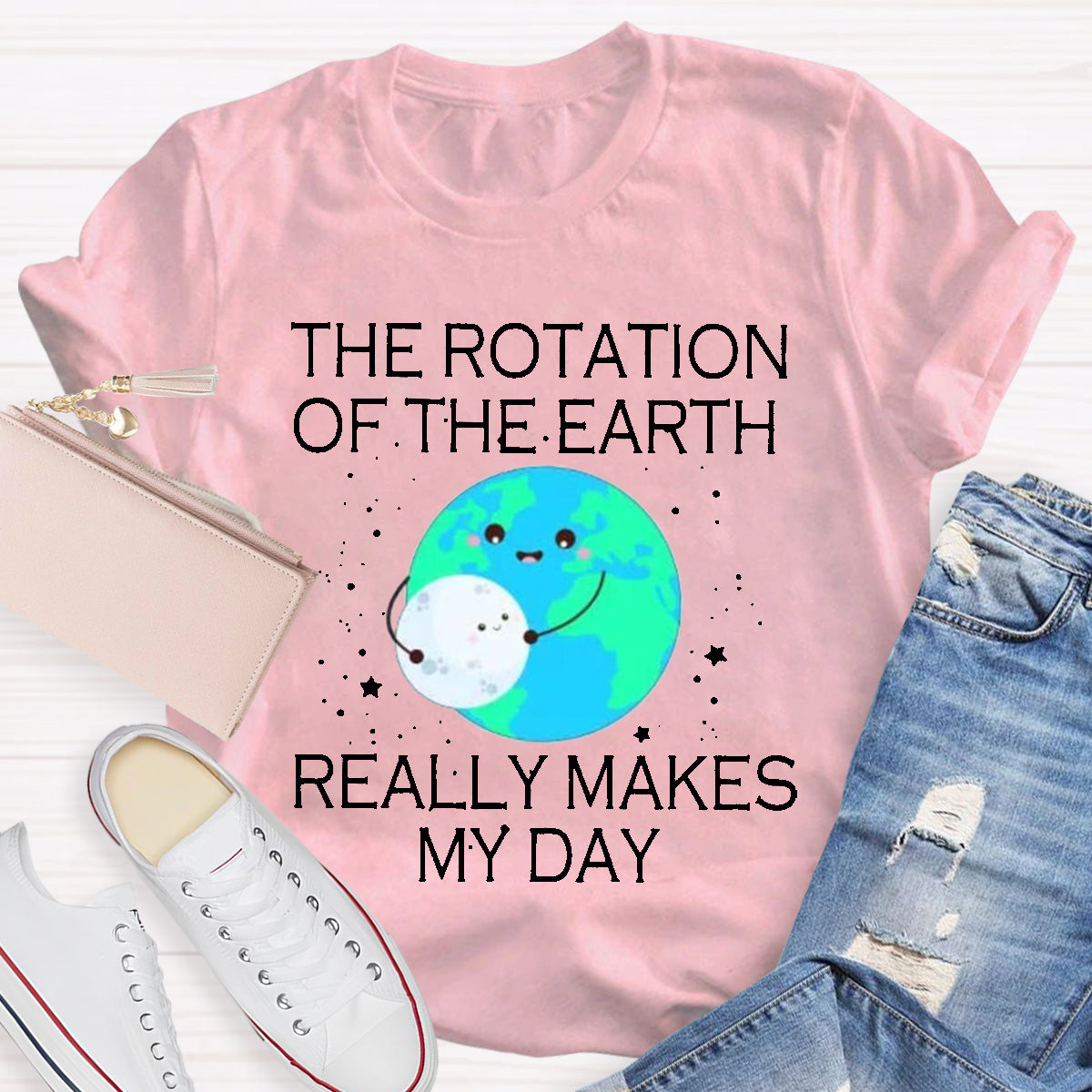 The Rotation Of The Earth Really Makes My Day Teacher T-Shirt