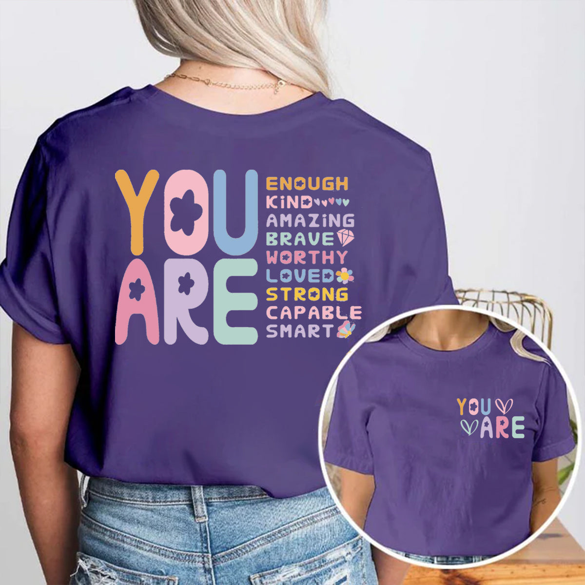 You Are Loved Strong Double Printed T-shirt