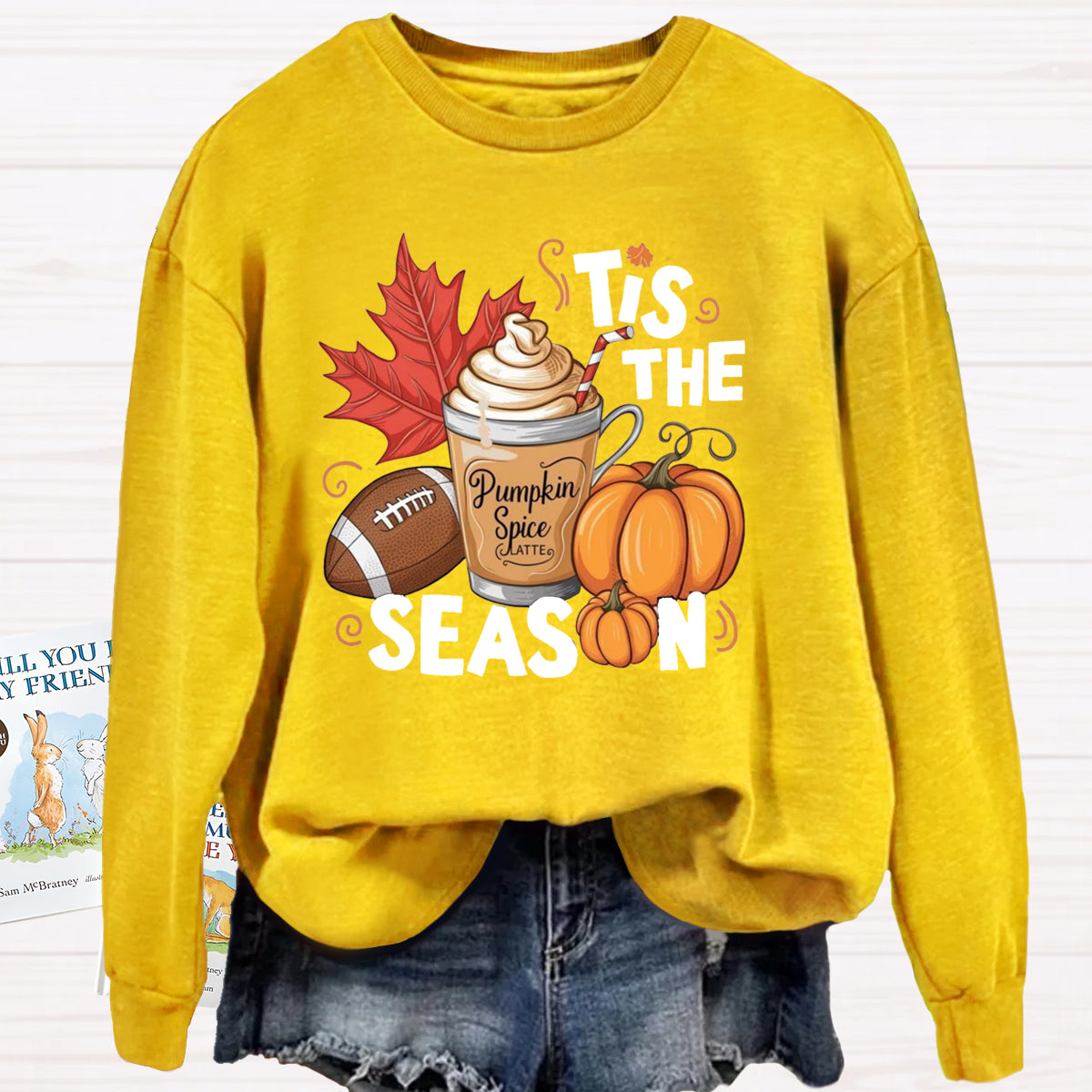 Tis The Season Pumpkin Game Ball Sweatshirt