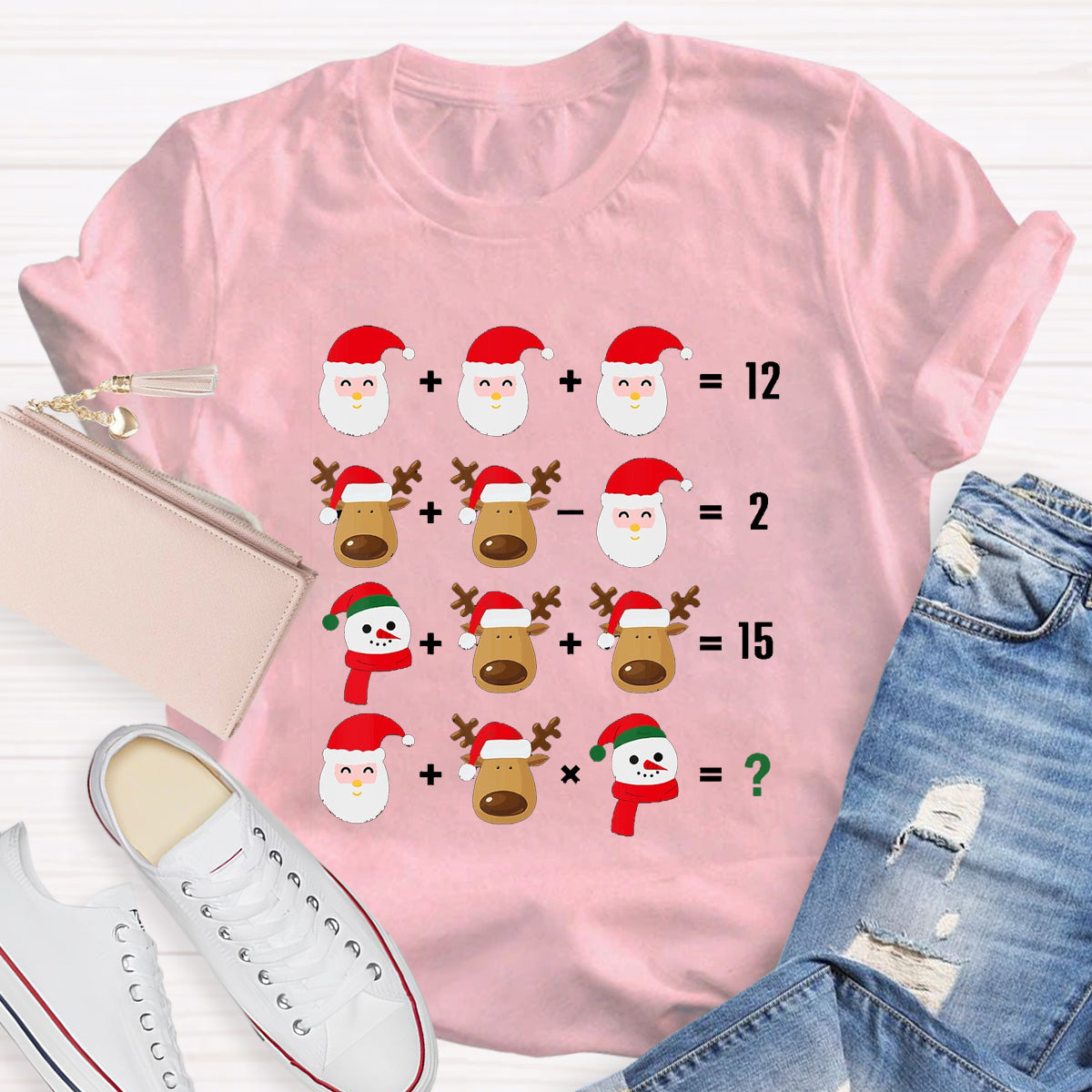 Christmas Funny Math Teacher T-Shirt