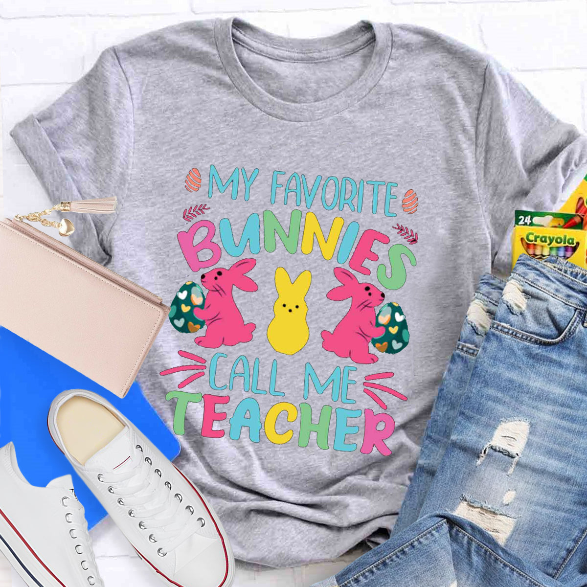 My Favorite Bunnies Call Me Teacher T-Shirt