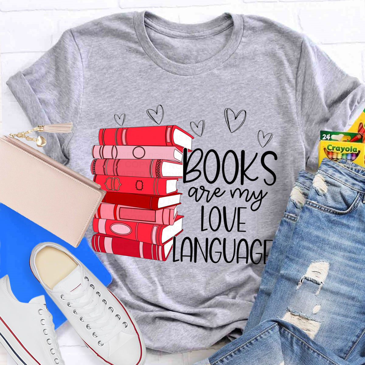 Books Are My Love Language T-Shirt