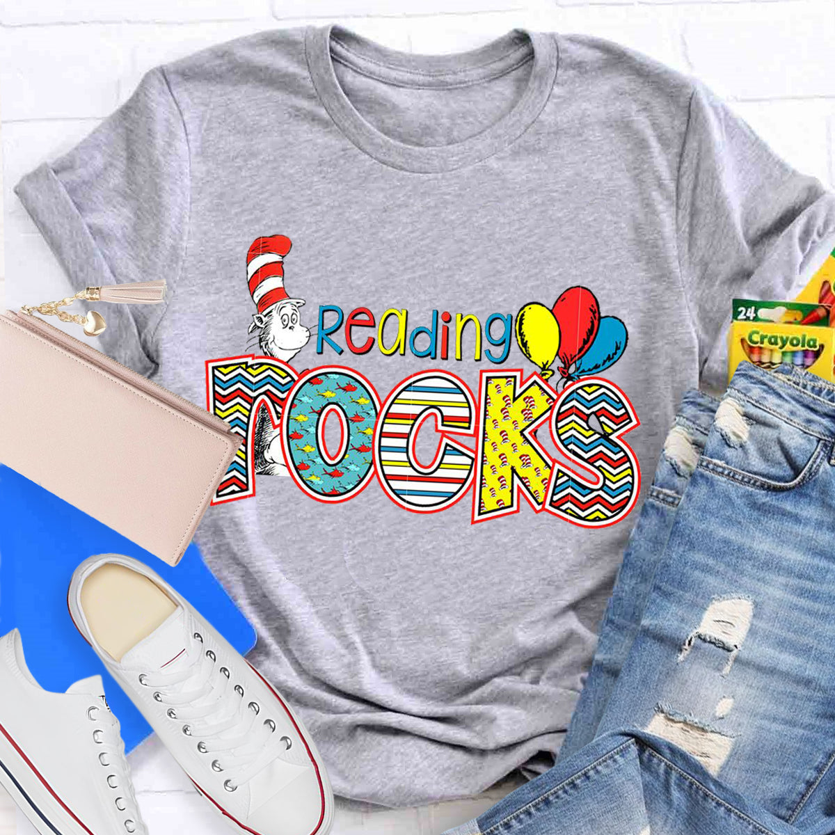 Reading Rocks Teacher T-Shirt