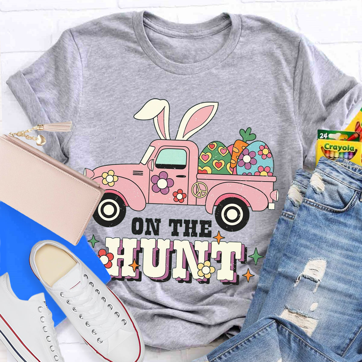 Easter Day Bunny On The Hunt T-Shirt