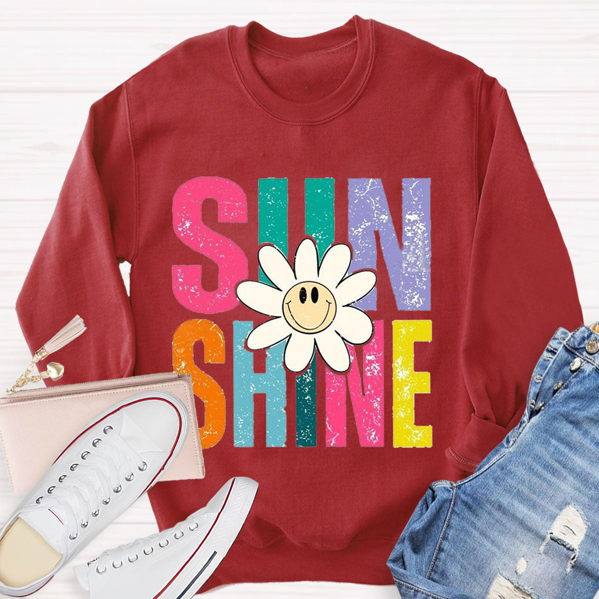 Positive Sunshine Teacher Sweatshirt