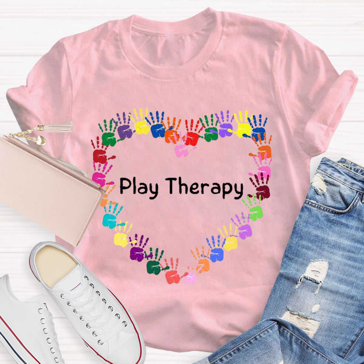 Heart Play Therapy Teacher T-Shirt