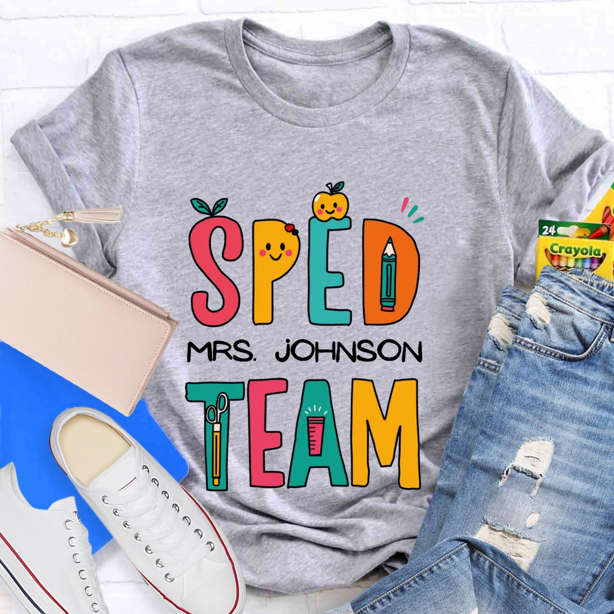 Personalized Name Of SPED Team Teacher T-Shirt