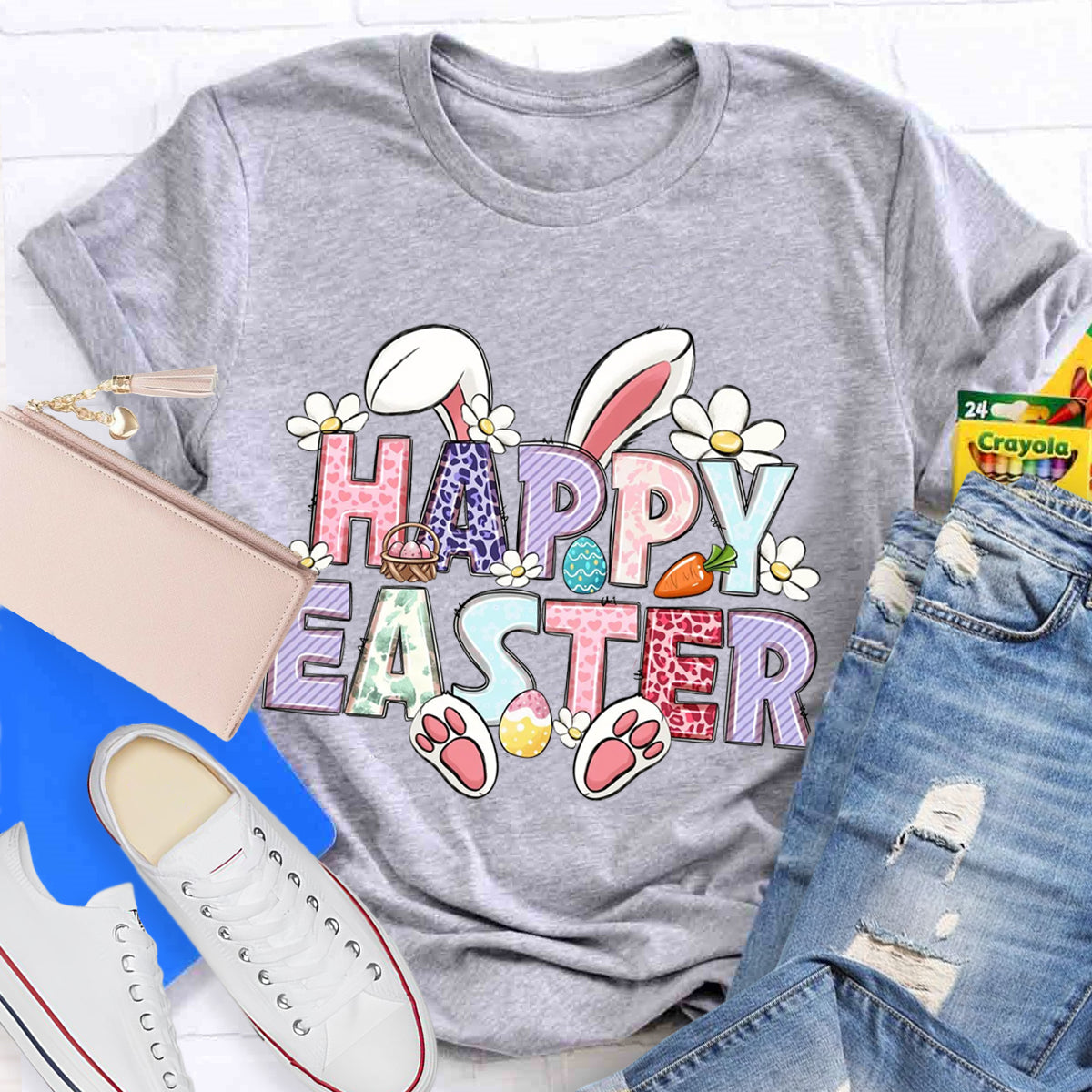 Happy Easter Bunny Teacher T-Shirt