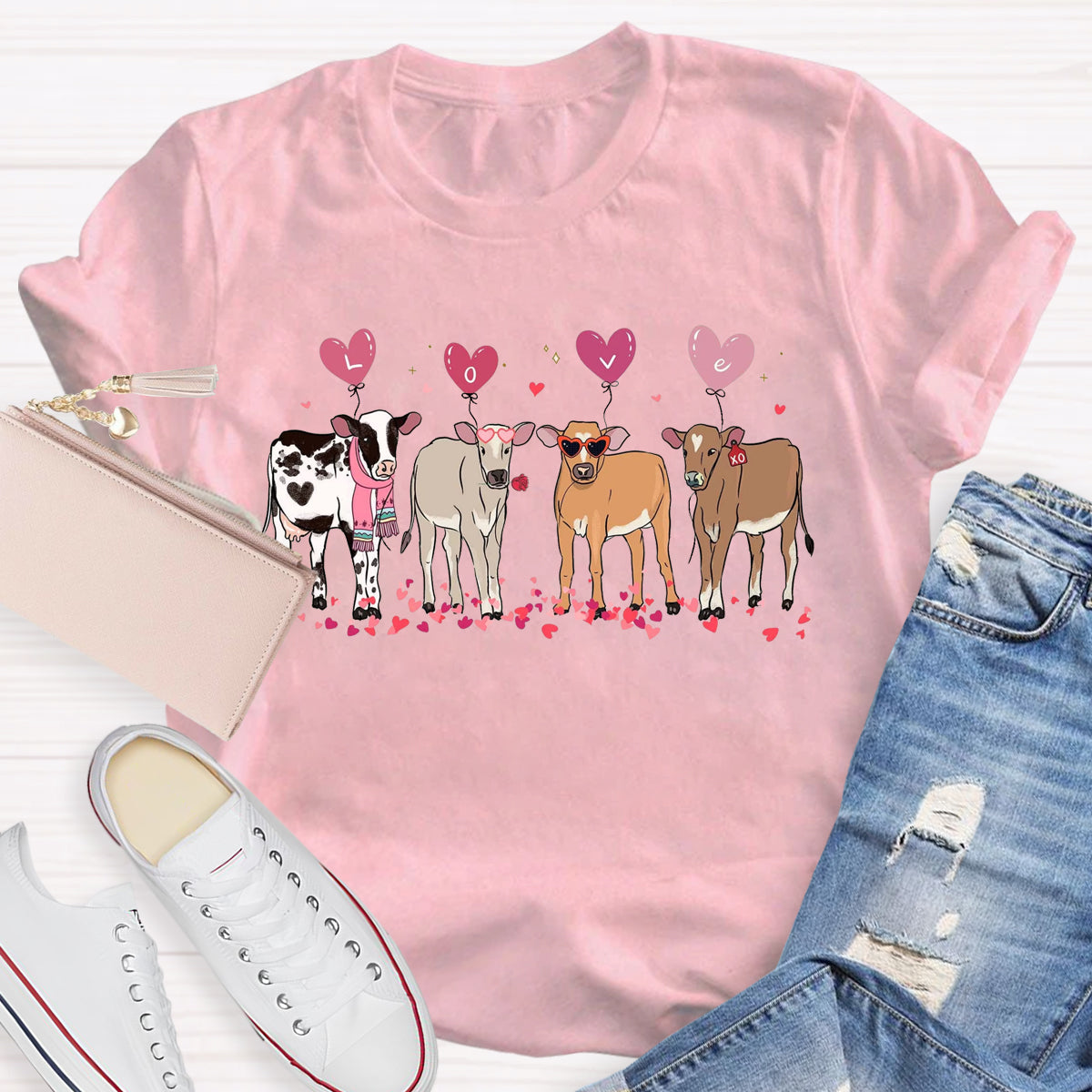 Cow Lover Valentines T-Shirt