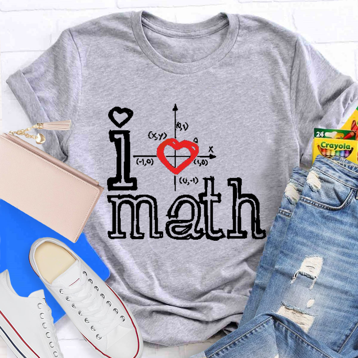 I Love Math Teacher T-Shirt