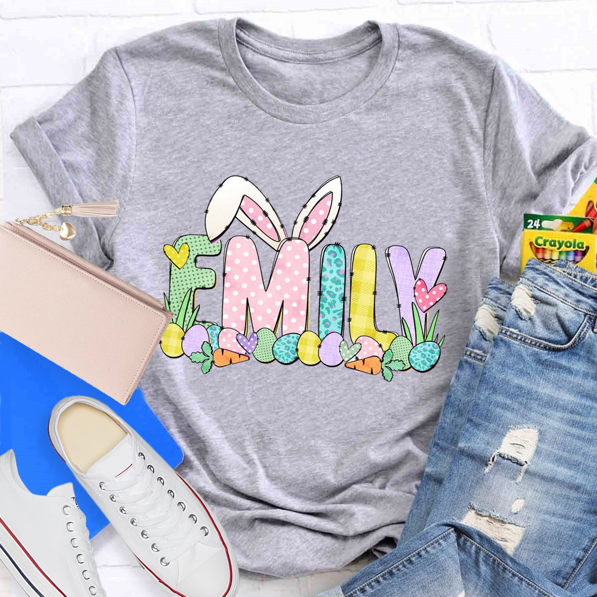 Personalized Name Easter Egg Emily T-Shirt