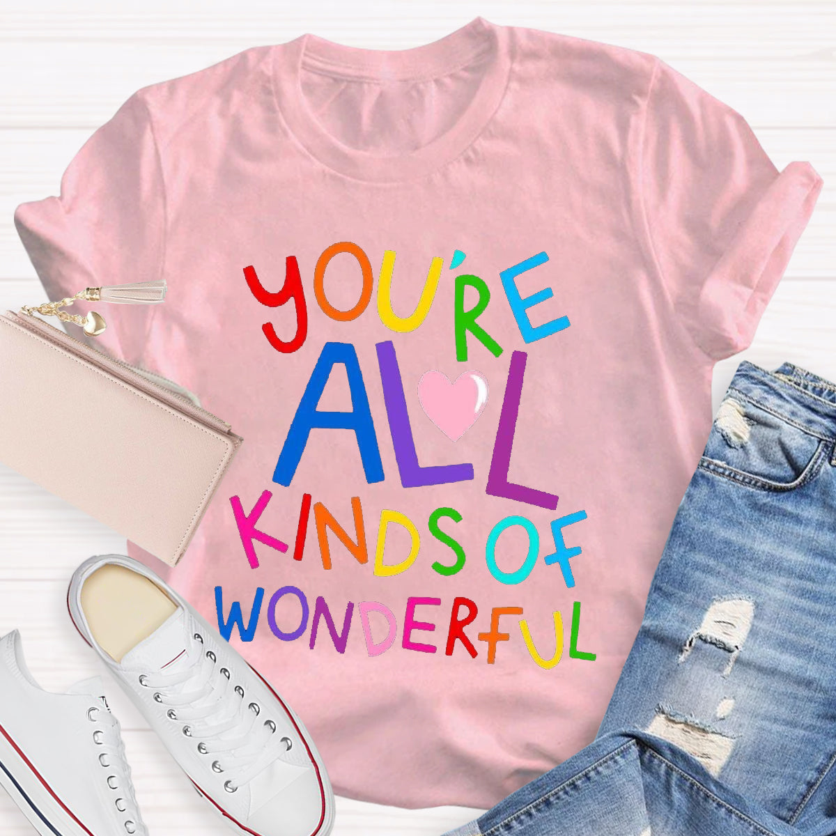 You're All Kind Of Wonderful Teacher T-Shirt