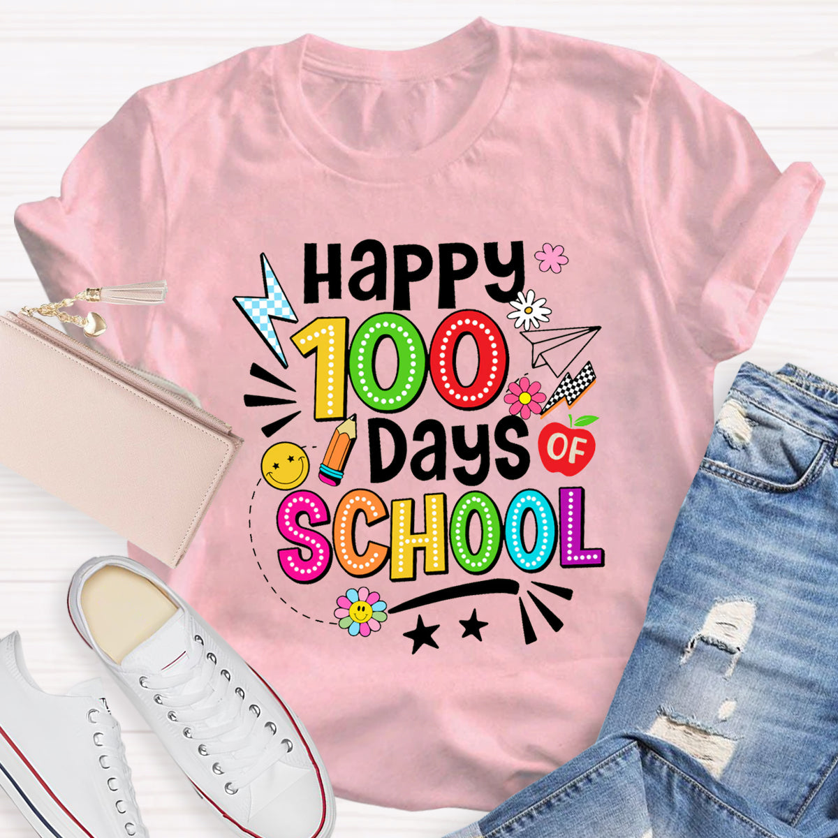 Happy 100 Days Of School T-Shirt