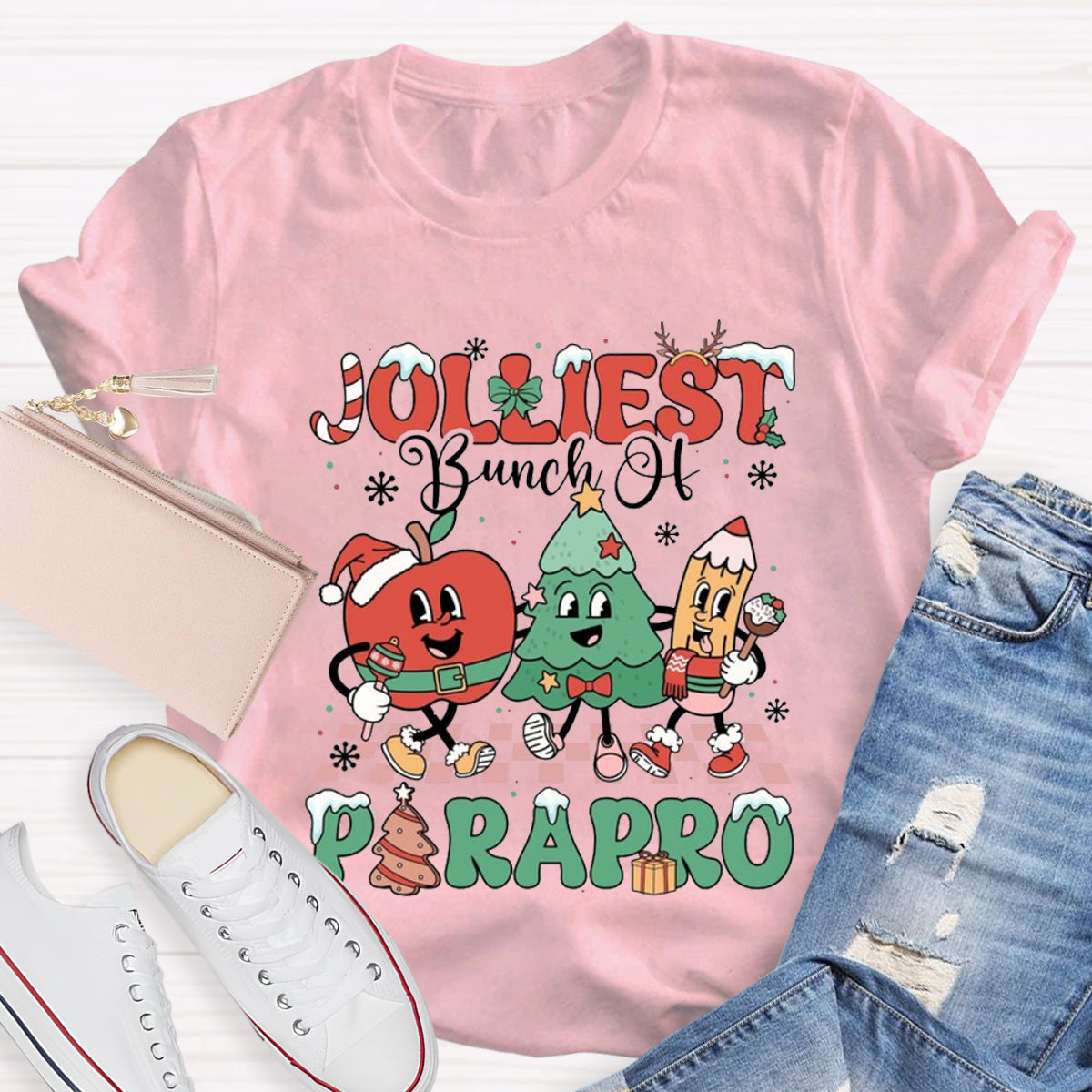 Jolliest Bunch Of Paraprofessional Teacher T-Shirt