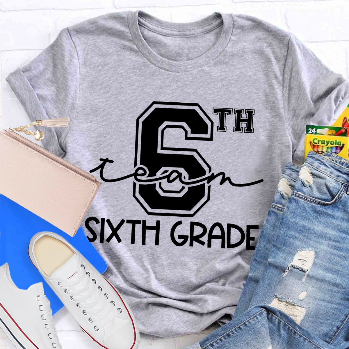 Personalized Grade Six Team Grade Teacher T-Shirt