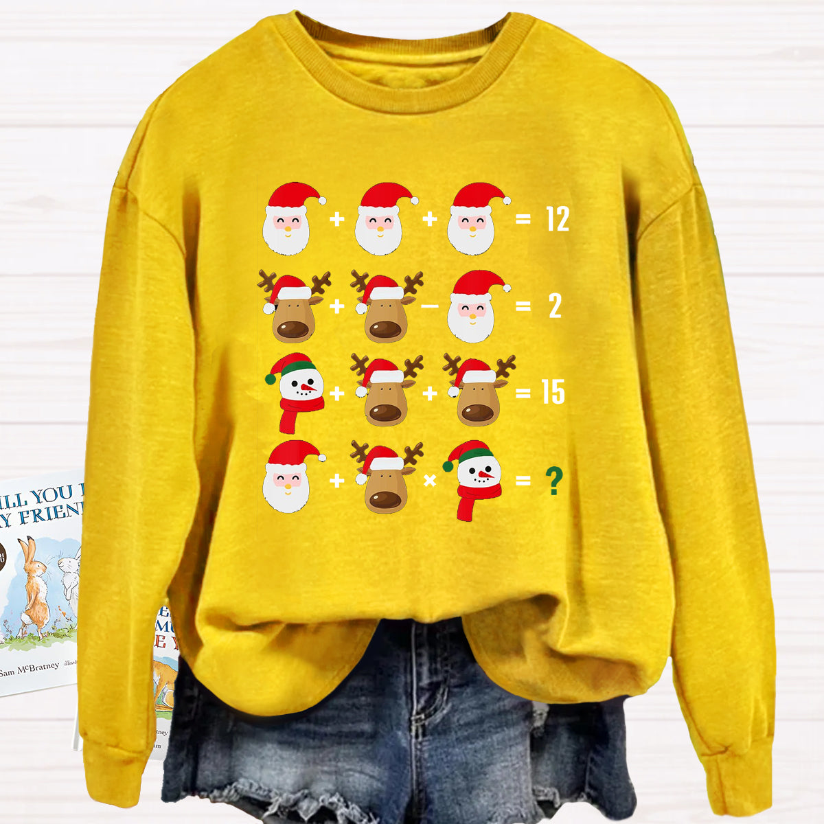 Funny Christmas Math Math Teacher Sweatshirt